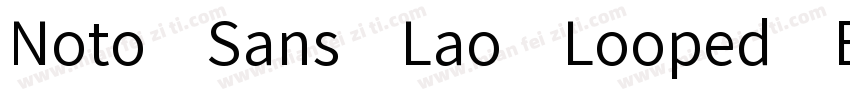 Noto Sans Lao Looped ExtraCondense字体转换